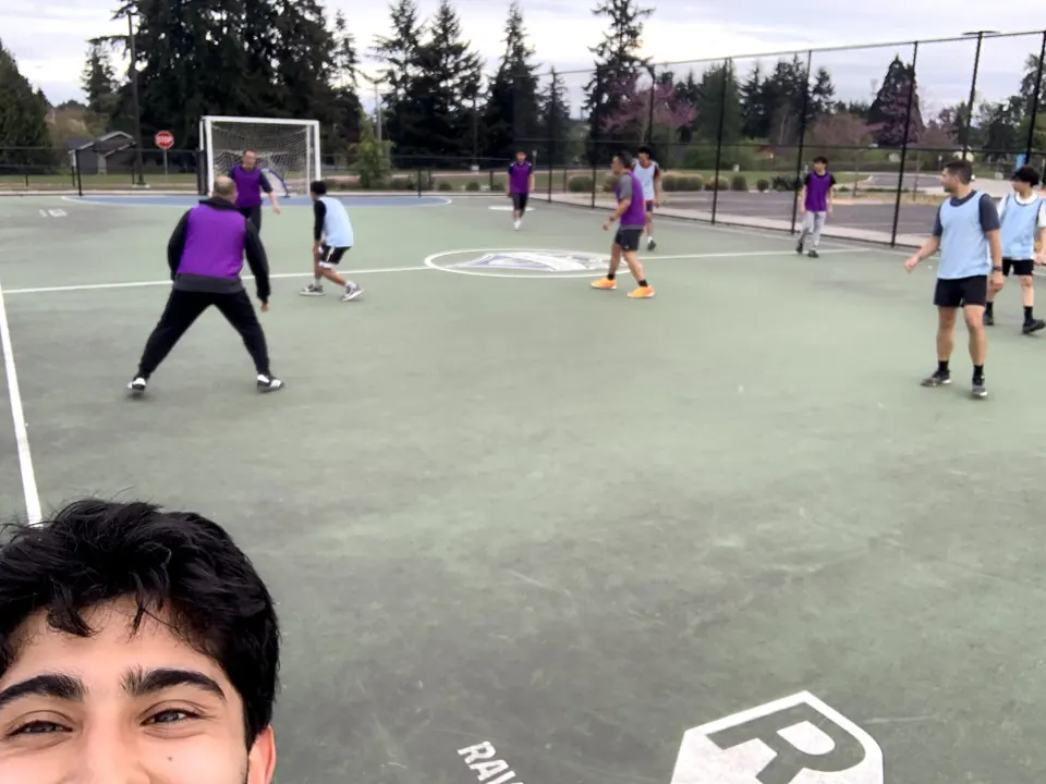 The Monday soccer group